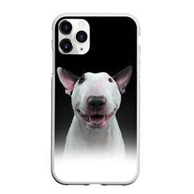 Чехол для iPhone 11 Pro матовый с принтом Oh snap! в Рязани, Силикон |  | Тематика изображения на принте: bull terrier | dog |   | бультерьер | собака