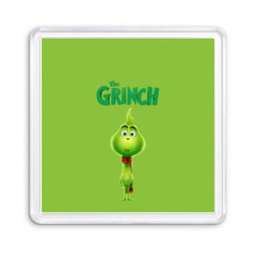 Магнит 55*55 с принтом The Grinch в Рязани, Пластик | Размер: 65*65 мм; Размер печати: 55*55 мм | Тематика изображения на принте: grinch | гринч | новый год | рождество