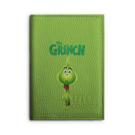 Обложка для автодокументов с принтом The Grinch в Рязани, натуральная кожа |  размер 19,9*13 см; внутри 4 больших “конверта” для документов и один маленький отдел — туда идеально встанут права | grinch | гринч | новый год | рождество