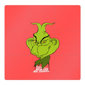 Магнитный плакат 3Х3 с принтом Mr. Grinch в Рязани, Полимерный материал с магнитным слоем | 9 деталей размером 9*9 см | Тематика изображения на принте: grinch | гринч | новый год | рождество