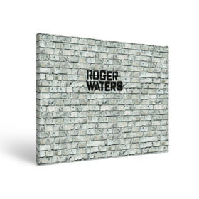 Холст прямоугольный с принтом Roger Waters. The Wall в Рязани, 100% ПВХ |  | pink floyd | roger waters | джордж уотерс | композитор | певец | поэт