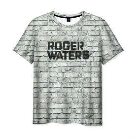 Мужская футболка 3D с принтом Roger Waters. The Wall в Рязани, 100% полиэфир | прямой крой, круглый вырез горловины, длина до линии бедер | pink floyd | roger waters | джордж уотерс | композитор | певец | поэт