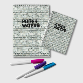 Блокнот с принтом Roger Waters The Wall в Рязани, 100% бумага | 48 листов, плотность листов — 60 г/м2, плотность картонной обложки — 250 г/м2. Листы скреплены удобной пружинной спиралью. Цвет линий — светло-серый
 | pink floyd | roger waters | джордж уотерс | композитор | певец | поэт