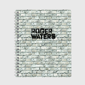 Тетрадь с принтом Roger Waters The Wall в Рязани, 100% бумага | 48 листов, плотность листов — 60 г/м2, плотность картонной обложки — 250 г/м2. Листы скреплены сбоку удобной пружинной спиралью. Уголки страниц и обложки скругленные. Цвет линий — светло-серый
 | pink floyd | roger waters | джордж уотерс | композитор | певец | поэт