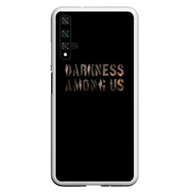 Чехол для Honor 20 с принтом DBD Darkness among us в Рязани, Силикон | Область печати: задняя сторона чехла, без боковых панелей | among | darkness | daylight | dbd | dead | deadbydaylight | horror | killer | survival | us | выживание | к | мертвы | рассвету | ужас