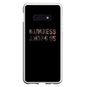 Чехол для Samsung S10E с принтом DBD Darkness among us в Рязани, Силикон | Область печати: задняя сторона чехла, без боковых панелей | among | darkness | daylight | dbd | dead | deadbydaylight | horror | killer | survival | us | выживание | к | мертвы | рассвету | ужас