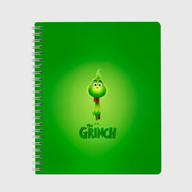 Тетрадь с принтом Dr Seuss The Grinch в Рязани, 100% бумага | 48 листов, плотность листов — 60 г/м2, плотность картонной обложки — 250 г/м2. Листы скреплены сбоку удобной пружинной спиралью. Уголки страниц и обложки скругленные. Цвет линий — светло-серый
 | benedict | christmas | cumberbatch | grinch | max | whoville | winter | бенедикт | год | гринч | зима | камбербэтч | ктоград | макс | новый | рождество | снег | снежинки