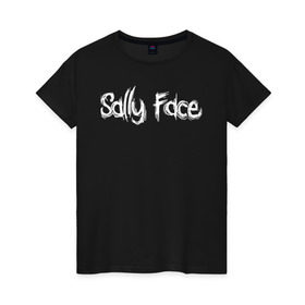 Женская футболка хлопок с принтом Sally Face в Рязани, 100% хлопок | прямой крой, круглый вырез горловины, длина до линии бедер, слегка спущенное плечо | sally face | гизмо | девид | девочка | игра | лари | ларри | мальчик | маска | мрачная | на лице | пых | с протезом | сал | сали | салли | салли фейс | фейс | фэйс | эддисон | эшли