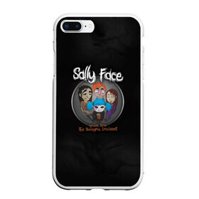 Чехол для iPhone 7Plus/8 Plus матовый с принтом Sally Face в Рязани, Силикон | Область печати: задняя сторона чехла, без боковых панелей | sally face | гизмо | девид | девочка | игра | лари | ларри | мальчик | маска | мрачная | на лице | пых | с протезом | сал | сали | салли | салли фейс | фейс | фэйс | эддисон | эшли