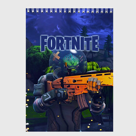 Скетчбук с принтом Fortnite в Рязани, 100% бумага
 | 48 листов, плотность листов — 100 г/м2, плотность картонной обложки — 250 г/м2. Листы скреплены сверху удобной пружинной спиралью | fortnite | save | the | world | битва | борьба | выживани | зомби | королевская | монстры | симулятора | фортнайт