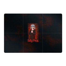 Магнитный плакат 3Х2 с принтом Sally Face в Рязани, Полимерный материал с магнитным слоем | 6 деталей размером 9*9 см | sally face | гизмо | девид | девочка | игра | лари | ларри | мальчик | маска | мрачная | на лице | пых | с протезом | сал | сали | салли | салли фейс | фейс | фэйс | эддисон | эшли