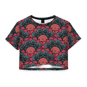 Женская футболка 3D укороченная с принтом Узоры Бохо в Рязани, 100% полиэстер | круглая горловина, длина футболки до линии талии, рукава с отворотами | boho | араб | бохо | геометрия | текстура | турция | узор | хиппи