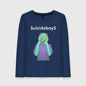 Женский лонгслив хлопок с принтом SuicideboyS в Рязани, 100% хлопок |  | uicideboy