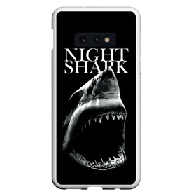 Чехол для Samsung S10E с принтом Night shark в Рязани, Силикон | Область печати: задняя сторона чехла, без боковых панелей | death | great white shark | monster | ocean | power | shark | акула | бездна | глубина | море | мощь | океан | сила | чудовище