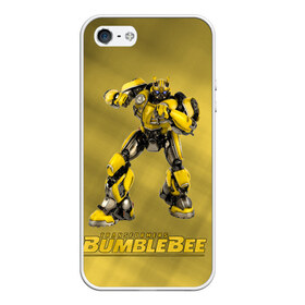 Чехол для iPhone 5/5S матовый с принтом Bumblebee -3- в Рязани, Силикон | Область печати: задняя сторона чехла, без боковых панелей | Тематика изображения на принте: kefer | volkswagen | автобот | бамблби | трансформатор | трансформаторы | шершень | шмель