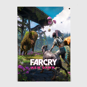 Постер с принтом FARCRY:NEW DAWN в Рязани, 100% бумага
 | бумага, плотность 150 мг. Матовая, но за счет высокого коэффициента гладкости имеет небольшой блеск и дает на свету блики, но в отличии от глянцевой бумаги не покрыта лаком | far cry | far cry 5 | far cry new dawn | far cry primal | farcry | fc 5 | fc5 | game | new dawn | primal | игры | постапокалипсис | фар край | фар край 5