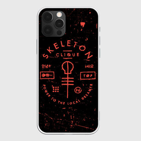 Чехол для iPhone 12 Pro с принтом TOP - Skeleton Clique в Рязани, силикон | область печати: задняя сторона чехла, без боковых панелей | band | best | blurry | face | indie | logo | music | one | pilots | pop | regional | rock | symbol | top | trench | twenty | vessel | группа | инди | лого | логотип | музыка | пилоты | поп | рок | символ | топ | тренч