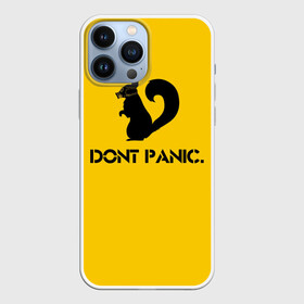 Чехол для iPhone 13 Pro Max с принтом Dont Panic. в Рязани,  |  | dont panic | белка | енот | скунс