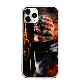 Чехол для iPhone 11 Pro матовый с принтом Payday 2 в Рязани, Силикон |  | chains day | game | gun | mask | payday | payday 2 | payday2 | грабители | зло | игра | клоун | маска | ограбление | оружие | пистолет