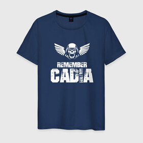 Мужская футболка хлопок с принтом Remember Cadia в Рязани, 100% хлопок | прямой крой, круглый вырез горловины, длина до линии бедер, слегка спущенное плечо. | warhammer