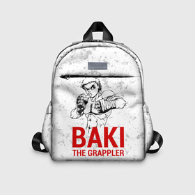 Детский рюкзак 3D с принтом Baki the Grappler в Рязани, 100% полиэстер | лямки с регулируемой длиной, сверху петелька, чтобы рюкзак можно было повесить на вешалку. Основное отделение закрывается на молнию, как и внешний карман. Внутри дополнительный карман. По бокам два дополнительных кармашка | Тематика изображения на принте: ahegao | anime | baki | fighter | grappler | manga | the | аниме | анимешники | анимешнику | ахегао | баки | боевые | боец | бойцы | доппо | драки | искусства | манга | мульт | мультик | сериал | хамма | юдзиро