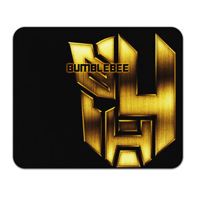 Коврик для мышки прямоугольный с принтом BUMBLEBEE в Рязани, натуральный каучук | размер 230 х 185 мм; запечатка лицевой стороны | bumblebee | автобот | бамблби | герой | камаро | прайм | робот | трансформеры | фильм | шевроле