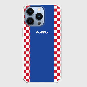 Чехол для iPhone 13 Pro с принтом Форма lotto в Рязани,  |  | croatia | hns | hrvatski nogometni savez | в клетку | фирменная форма lotto | форма хорватии | форма шашки | футбольная форма | футбольный клуб | хорватский футбольный союз | хфс | шахматы