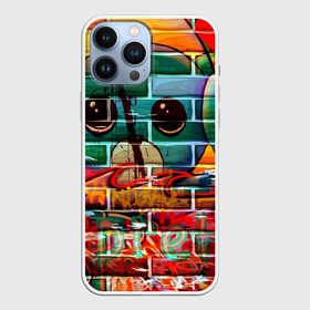 Чехол для iPhone 13 Pro Max с принтом Милый Зверёк Граффити в Рязани,  |  | grafity | paint | street art | urban | город | граффити | искусство | кирпичи | краски | рисунки | стена | улицы | уличное искусство