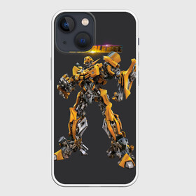 Чехол для iPhone 13 mini с принтом BumbleBee в Рязани,  |  | autobot | camaro | chevrolet | kefer | movie | volkswagen | автобот | бамблби | желтая | кино | лого | трансформер | трансформеры | фан | фильм | черная | шершень | шмель