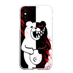 Чехол для iPhone XS Max матовый с принтом MONOKUMA в Рязани, Силикон | Область печати: задняя сторона чехла, без боковых панелей | Тематика изображения на принте: ahegao | anime | bear | blood | danganronpa | derector | despair | girls | happy | havoc | manga | monokuma | panda | red | robot | trigger | ultra | аниме | ахегао | директор | кровь | манга | медведь | монокума | панда | робот