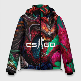 Мужская зимняя куртка 3D с принтом CS GO hyper beast skin в Рязани, верх — 100% полиэстер; подкладка — 100% полиэстер; утеплитель — 100% полиэстер | длина ниже бедра, свободный силуэт Оверсайз. Есть воротник-стойка, отстегивающийся капюшон и ветрозащитная планка. 

Боковые карманы с листочкой на кнопках и внутренний карман на молнии. | beast | counterstike | csgo | hyper | hyperbeast | m4a1s | steam | винтовка | контра | кс | ксго | шмотки