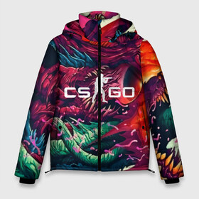 Мужская зимняя куртка 3D с принтом CS GO hyper beast skin в Рязани, верх — 100% полиэстер; подкладка — 100% полиэстер; утеплитель — 100% полиэстер | длина ниже бедра, свободный силуэт Оверсайз. Есть воротник-стойка, отстегивающийся капюшон и ветрозащитная планка. 

Боковые карманы с листочкой на кнопках и внутренний карман на молнии. | Тематика изображения на принте: beast | counterstike | csgo | hyper | hyperbeast | m4a1s | steam | винтовка | контра | кс | ксго | шмотки