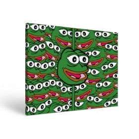 Холст прямоугольный с принтом Good / Sad frog в Рязани, 100% ПВХ |  | Тематика изображения на принте: bad | dab | frog | good | kek | pepe | sad | кек | лягушка | мем | мемы | пепе | со смыслом | фрог