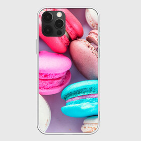 Чехол для iPhone 12 Pro с принтом Macaroons в Рязани, силикон | область печати: задняя сторона чехла, без боковых панелей | almond | cookie | dessert | food | macaroons | maccarone | maccherone | десерт | еда | макарон | макарони | макароны | макарун | макаруны | миндаль | миндальный | орех | печенье | сладкое | сладости