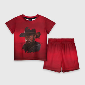 Детский костюм с шортами 3D с принтом Red Dead Redemption в Рязани,  |  | dead | gamer | john | marston | rdr | red | redemption | rockstar | shooter | western | вестерн | джон | марстон | шутер