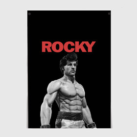 Постер с принтом ROCKY в Рязани, 100% бумага
 | бумага, плотность 150 мг. Матовая, но за счет высокого коэффициента гладкости имеет небольшой блеск и дает на свету блики, но в отличии от глянцевой бумаги не покрыта лаком | creed | jordan | lundgren | mix fight | mixfight | stallone | ufc | бальбоа | бокс | джордан | крид | лундгрен | мышцы | ринг | роки | рокки | сильвестр | сталлоне | сталоне