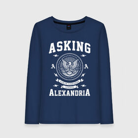 Женский лонгслив хлопок с принтом Asking Alexandria в Рязани, 100% хлопок |  | asking alexandria | аскинг александриа | группы | метал | музыка | рок | хэви метал | электроникор