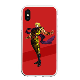 Чехол для iPhone XS Max матовый с принтом JOJO Dio Brando в Рязани, Силикон | Область печати: задняя сторона чехла, без боковых панелей | adventure | anime | bizzare | jo jo | jojo | logo | manga | аниме | араки | ахегао | джо | джо джо | джоджо | жижа | жожа | жожо | йойо | лого | манга | мульт | мультфильм | отаку | сериал | символ | хирохико | юри | яой