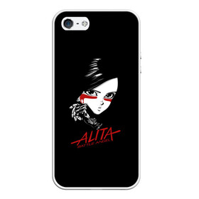 Чехол для iPhone 5/5S матовый с принтом Alita Battle Angel в Рязани, Силикон | Область печати: задняя сторона чехла, без боковых панелей | alita | alita: battle angel | angel | battle | gunnm | алита | боевой ангел | гали | города свалки металлолома | гунм | гуннм | дайсукэ идо | девушка | киборг | сны оружия | хаос