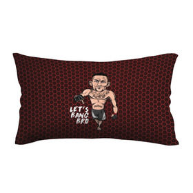 Подушка 3D антистресс с принтом Let`s bang bro (Max Holloway) в Рязани, наволочка — 100% полиэстер, наполнитель — вспененный полистирол | состоит из подушки и наволочки на молнии | blessed | brasileiro | holloway | jiu jitsu | max | mma | ufc | бокс | бразильское джиу джитсу | гавайи | драка | макс | холлоуэй