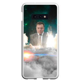 Чехол для Samsung S10E с принтом Elon Musk Thinker (Илон Маск) в Рязани, Силикон | Область печати: задняя сторона чехла, без боковых панелей | elon musk | space | space x | tesla | дым | илон маск | инопланетяне | космос | личность | мыслитель | облака | планета | ракета | спейс | тесла | философ | шаттл