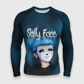 Мужской рашгард 3D с принтом SALLY FACE в Рязани,  |  | blue | face | fisher | game | games | gizmo | hair | larry | mask | sally | волосы | гизмо | голубые | игра | игры | ларри | маска | протез | сали | салли | синие | синий | триллер | ужасы | фейс | фишер | фэйс | хоррор