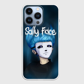 Чехол для iPhone 13 Pro с принтом SALLY FACE в Рязани,  |  | blue | face | fisher | game | games | gizmo | hair | larry | mask | sally | волосы | гизмо | голубые | игра | игры | ларри | маска | протез | сали | салли | синие | синий | триллер | ужасы | фейс | фишер | фэйс | хоррор