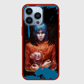 Чехол для iPhone 13 Pro с принтом Sally Face в Рязани,  |  | blue | face | fisher | game | games | gizmo | hair | larry | mask | sally | волосы | гизмо | голубые | игра | игры | ларри | маска | протез | сали | салли | синие | синий | триллер | ужасы | фейс | фишер | фэйс | хоррор