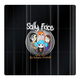 Магнитный плакат 3Х3 с принтом Sally Face Episode Three в Рязани, Полимерный материал с магнитным слоем | 9 деталей размером 9*9 см | blue | face | fisher | game | games | gizmo | hair | larry | mask | sally | волосы | гизмо | голубые | игра | игры | ларри | маска | протез | сали | салли | синие | синий | триллер | ужасы | фейс | фишер | фэйс | хоррор