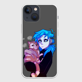 Чехол для iPhone 13 mini с принтом Sally and Gizmo в Рязани,  |  | blue | diane | face | fisher | gizmo | henry | johnson | killer | larry | sally | генри | гизмо | джонсон | диана | ларри | лицо | салли | фейс | фишер