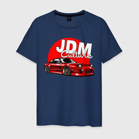 Мужская футболка хлопок с принтом JDM Culture в Рязани, 100% хлопок | прямой крой, круглый вырез горловины, длина до линии бедер, слегка спущенное плечо. | japan | jdm | nissan | авто | машины | ниссан | япония