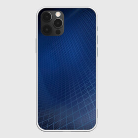 Чехол для iPhone 12 Pro Max с принтом Сеть в Рязани, Силикон |  | Тематика изображения на принте: blue | net | web | квадраты | клетка | паутина | сетка | сеть | синий