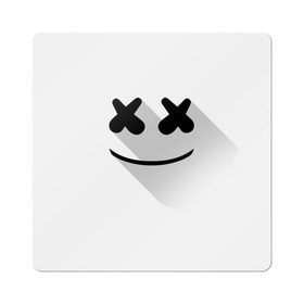 Магнит виниловый Квадрат с принтом Marshmello в Рязани, полимерный материал с магнитным слоем | размер 9*9 см, закругленные углы | marshmello | диджей | клуб | клубная музыка | маршмеллоу | маршмэлло | маршмэллоу | музыка | электронная