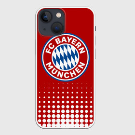 Чехол для iPhone 13 mini с принтом Бавария в Рязани,  |  | bayern | fc bayern munchen | fcb | бавария | бундеслига | германия | мюнхенская бавария | форма | футбол | футболист | футбольная | футбольный клуб | футбольный клуб бавария мюнхен